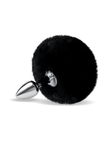 WHIPSMART 3 INCH FLUFFY BUNNY METAL PLUG WITH BLACK TAIL