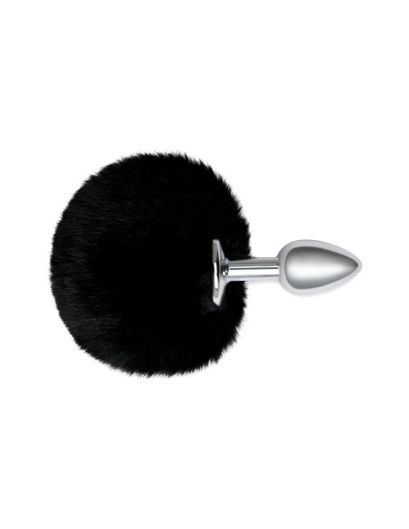 WHIPSMART 3 INCH FLUFFY BUNNY METAL PLUG WITH BLACK TAIL