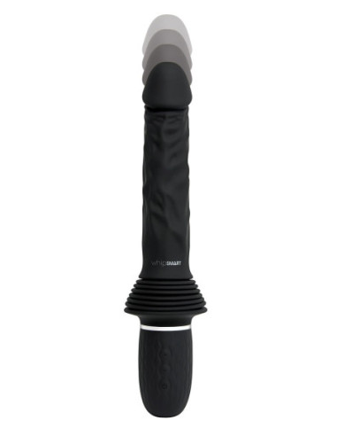 WHIPSMART GIRTHY REALISTIC THRUSTING SEX MACHINE WITH HANDS FREE SUCTION MOUNT