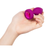 B-VIBE VIBRATING JEWEL PLUG S/M FUCHSIA