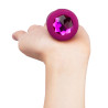 B-VIBE VIBRATING JEWEL PLUG S/M FUCHSIA