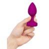 B-VIBE VIBRATING JEWEL PLUG S/M FUCHSIA