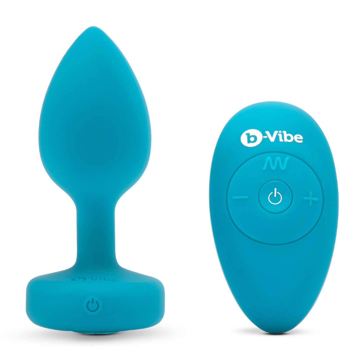 B-VIBE VIBRATING JEWEL PLUG S/M TEAL