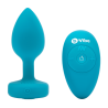 B-VIBE VIBRATING JEWEL PLUG S/M TEAL