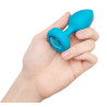 B-VIBE VIBRATING JEWEL PLUG S/M TEAL