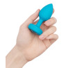 B-VIBE VIBRATING JEWEL PLUG S/M TEAL
