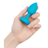 B-VIBE VIBRATING JEWEL PLUG S/M TEAL
