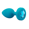 B-VIBE VIBRATING JEWEL PLUG S/M TEAL