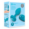 B-VIBE VIBRATING JEWEL PLUG S/M TEAL