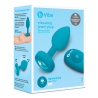 B-VIBE VIBRATING JEWEL PLUG S/M TEAL