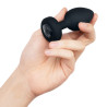 B-VIBE VIBRATING JEWEL PLUG M/L BLACK