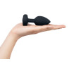 B-VIBE VIBRATING JEWEL PLUG M/L BLACK