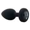 B-VIBE VIBRATING JEWEL PLUG M/L BLACK