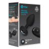 B-VIBE VIBRATING JEWEL PLUG M/L BLACK