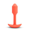 B-VIBE VIBRATING SNUG PLUG 1 ORANGE