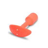 B-VIBE VIBRATING SNUG PLUG 1 ORANGE
