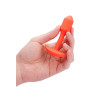 B-VIBE VIBRATING SNUG PLUG 1 ORANGE