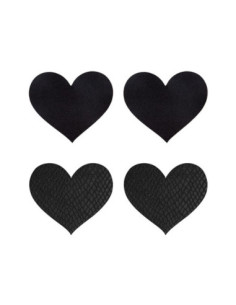 PEEKABOO PASTIES CLASSIC BLACK HEARTS