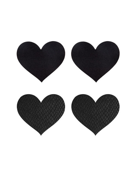 PEEKABOO PASTIES CLASSIC BLACK HEARTS