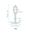 B-VIBE VIBRATING SNUG PLUG 1 ORANGE