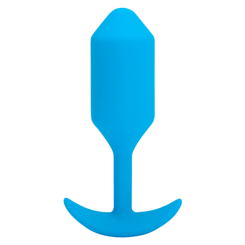 B-VIBE VIBRATING SNUG PLUG 3 BLUE