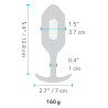 B-VIBE VIBRATING SNUG PLUG 3 BLUE