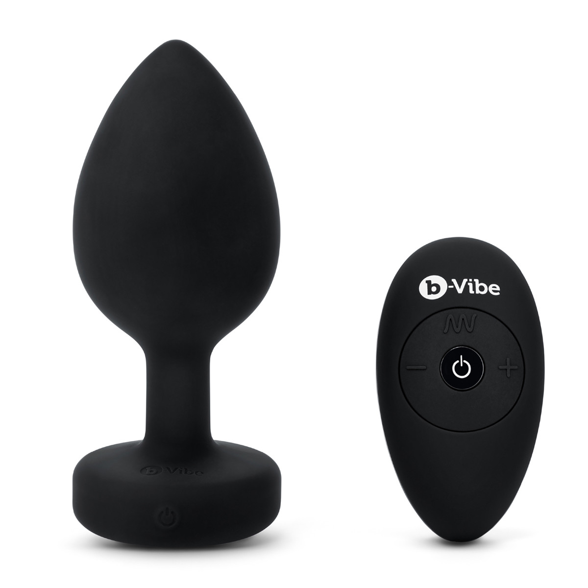 B-VIBE VIBRATING JEWEL PLUG XXL BLACK