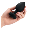 B-VIBE VIBRATING JEWEL PLUG XXL BLACK