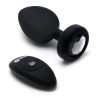 B-VIBE VIBRATING JEWEL PLUG XXL BLACK