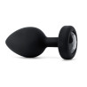 B-VIBE VIBRATING JEWEL PLUG XXL BLACK