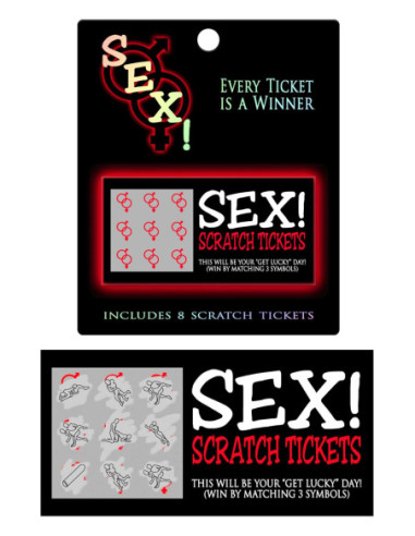 SEX! SCRATCH TICKETS