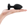 B-VIBE VIBRATING JEWEL PLUG XXL BLACK