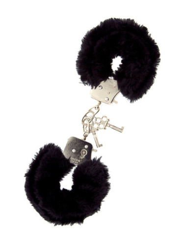 DREAM TOYS HANDCUFFS WITH PLUSH BLACK