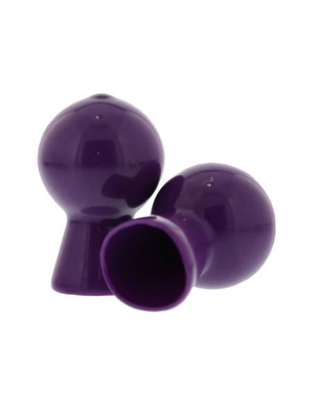 NIPPLE SUCKER PAIR IN SHINY PURPLE