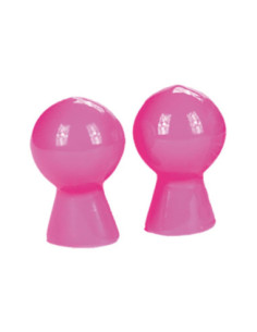 NIPPLE SUCKER PAIR IN SHINY PINK 2