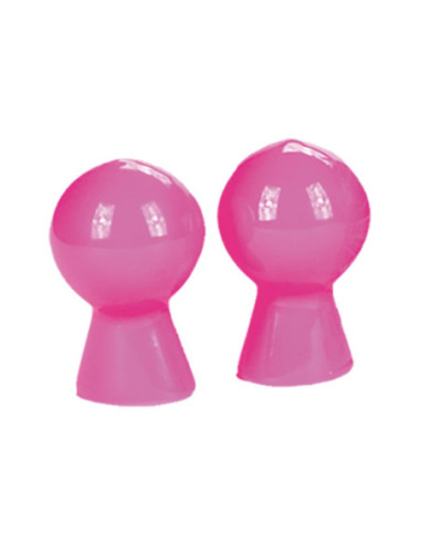 NIPPLE SUCKER PAIR IN SHINY PINK