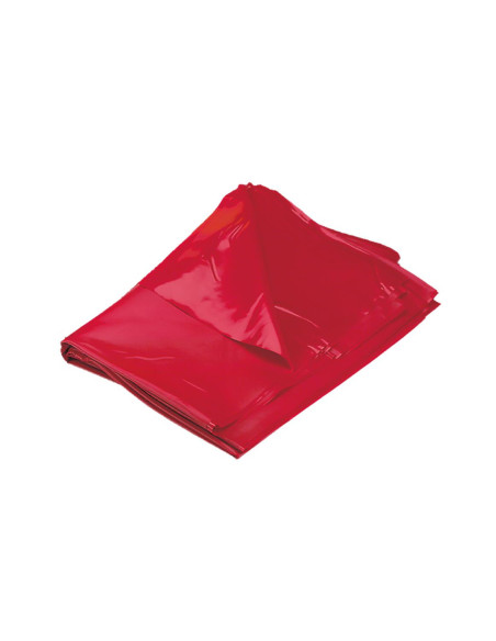 VINYL BED SHEET RED 158x227CM