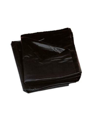 VINYL BED SHEET BLACK 158x227CM