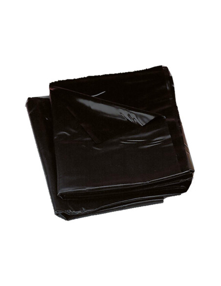 VINYL BED SHEET BLACK 158x227CM