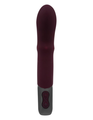 NMC 7 INCH SILICONE RECHARGEABLE VIBRATOR RUBINE RED