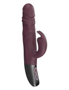 NMC SILICONE RECHARGEABLE VIBRATOR RUBINE RED