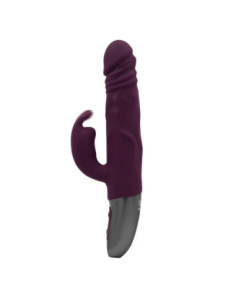 NMC SILICONE RECHARGEABLE VIBRATOR RUBINE RED 2