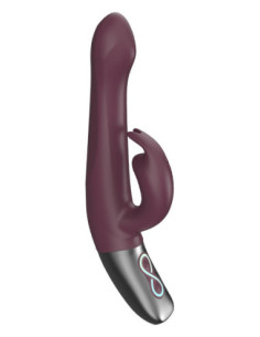 NMC 8.5 INCH SILICONE RECHARGEABLE VIBRATOR RUBINE RED