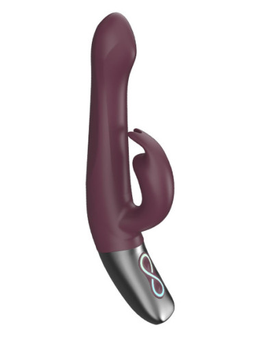 NMC 8.5 INCH SILICONE RECHARGEABLE VIBRATOR RUBINE RED