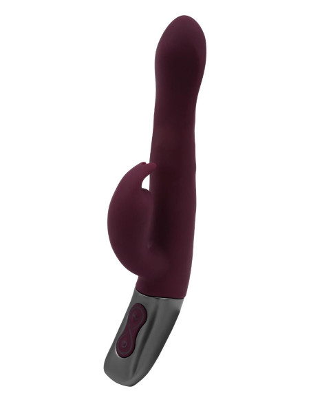 NMC 8.5 INCH SILICONE RECHARGEABLE VIBRATOR RUBINE RED