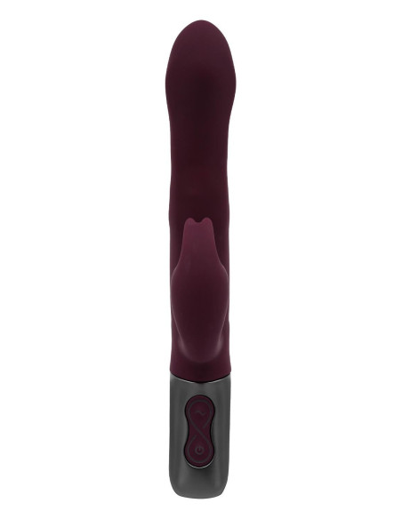NMC 8.5 INCH SILICONE RECHARGEABLE VIBRATOR RUBINE RED