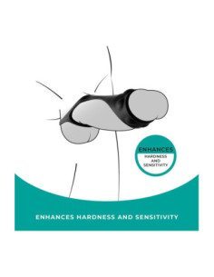 NMC SILICONE COCK STRAP WITH BALL STRETCHER BLACK 2