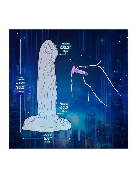 NMC 8.5 INCH SILICONE MONSTER DILDO