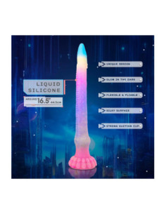 NMC 17.5 INCH SILICONE MONSTER DILDO GLOW IN THE DARK 2