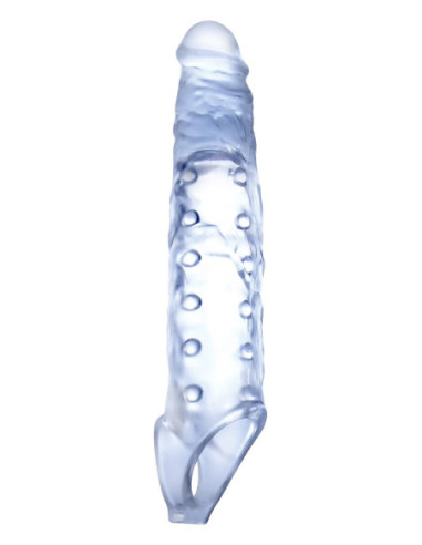 NMC 9 INCH TPE TRANSPARENT PENIS LENGTH ENHANCER WITH BALL STRAP